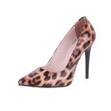 Leopar Rugan İnce Topuklu Stiletto Ayakkabı MA-021