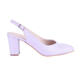 Lila Bilekten Bağlamalı Kalın Topuklu Ayakkabı MA-028