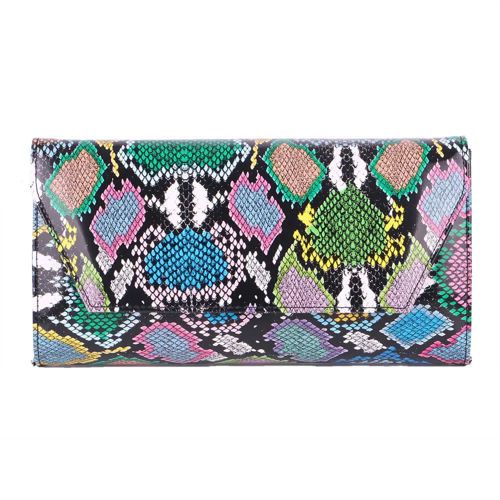 Mavi Baskı Topuklu Ayakkabı Çanta Takım RA-024 RUBRICA 