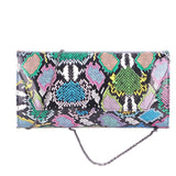 Mavi Baskı Topuklu Ayakkabı Çanta Takım RA-024 RUBRICA 