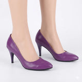Mor 7 cm Topuklu Ayakkabı MA-017
