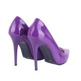 Mor Rugan İnce Topuklu Stiletto Ayakkabı MA-021