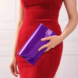 Mor Rugan Zincirli Abiye Çanta SH-01 RUBRICA 