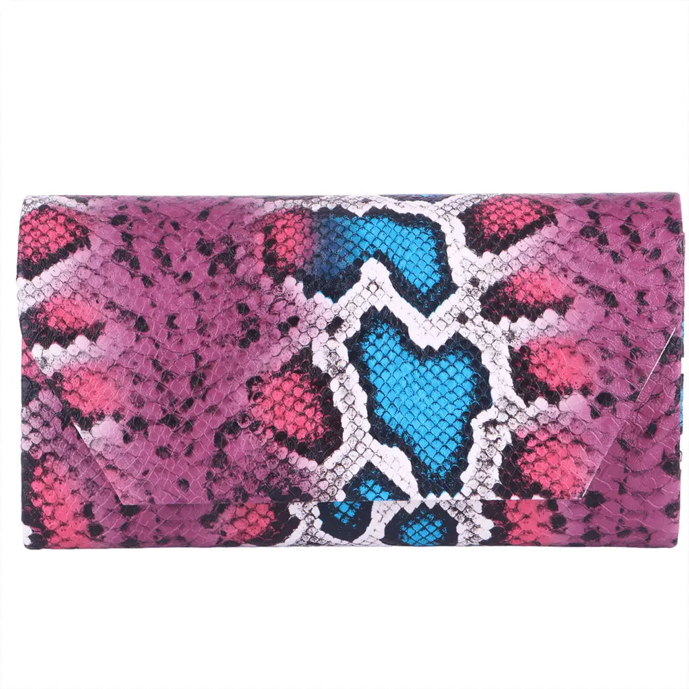 Pembe Baskı Stiletto Ayakkabı Çanta Takım RA-021