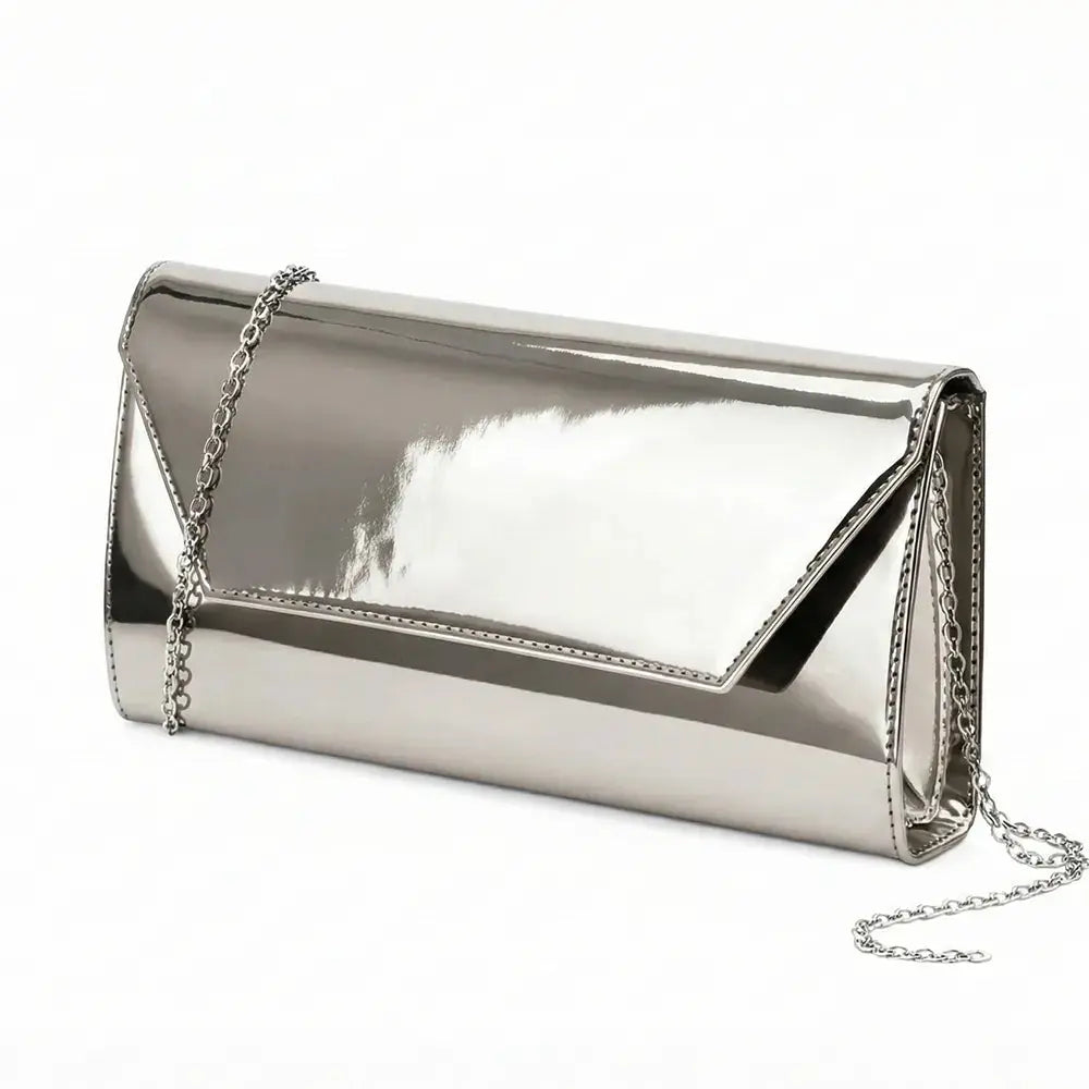 Platin Abiye Ayakkabı ve Çanta Kombin RA-021 RUBRICA 