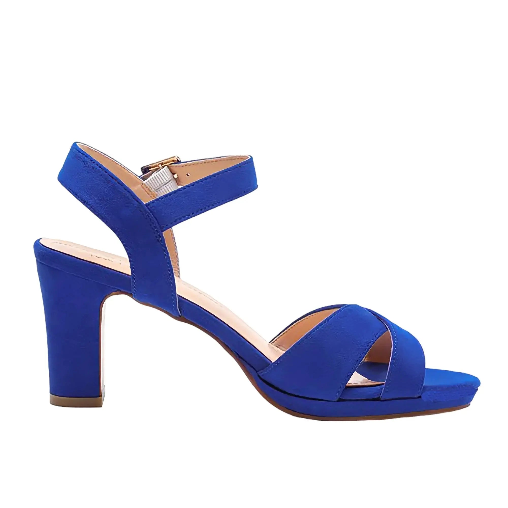 Saks Mavisi Bilekten Bağlamalı Sandalet RA-160