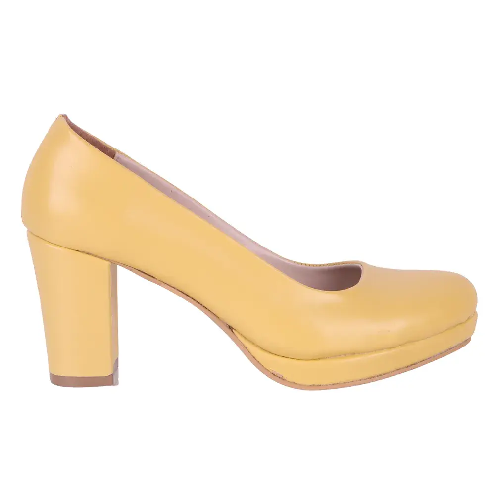 Sarı Topuklu Platform Ayakkabı MT-01 RUBRICA 