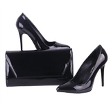 Siyah Abiye Çanta Ayakkabı Kombin RA-021 RUBRICA 