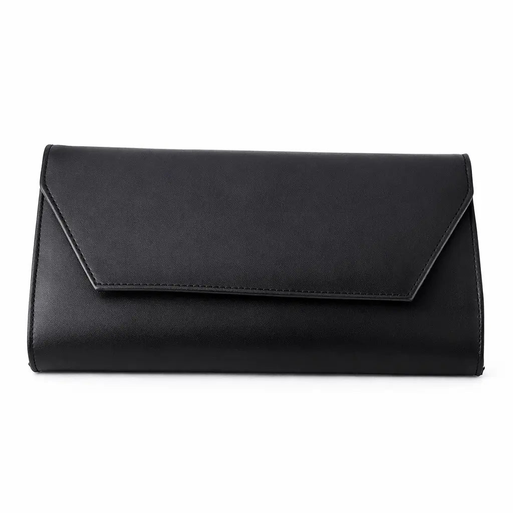 Siyah Cilt Abiye Çanta Ayakkabı Kombin RA-021 RUBRICA 