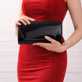 Siyah Rugan Zincirli Abiye Çanta SH-01 RUBRICA 