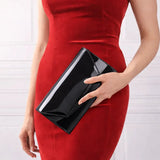 Siyah Rugan Zincirli Abiye Çanta SH-01 RUBRICA 