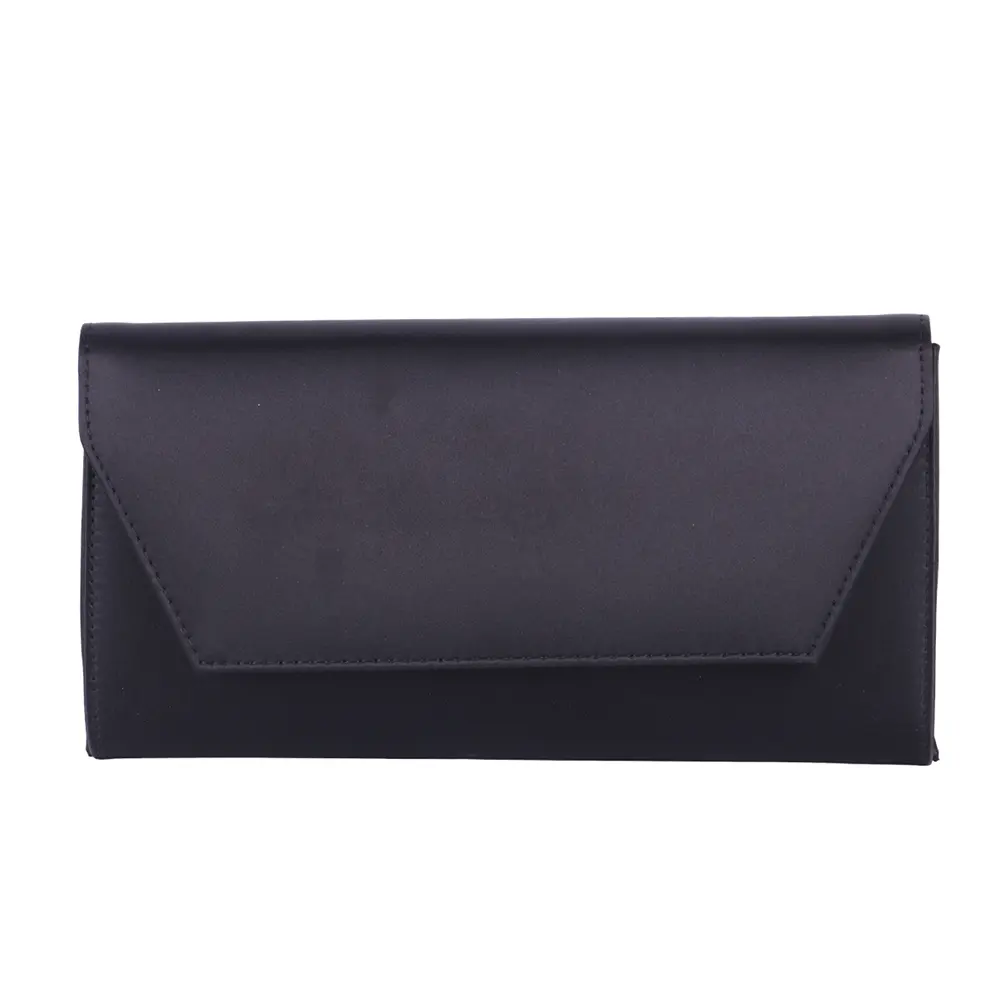 Siyah Saten Topuklu Ayakkabı Çanta Set RA-023 RUBRICA 