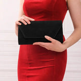 Siyah Süet Zincirli Abiye Çanta SH-01 RUBRICA 