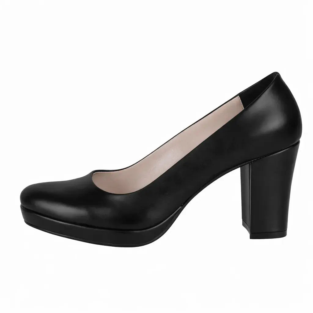 Siyah Topuklu Platform Ayakkabı MT-01 RUBRICA 