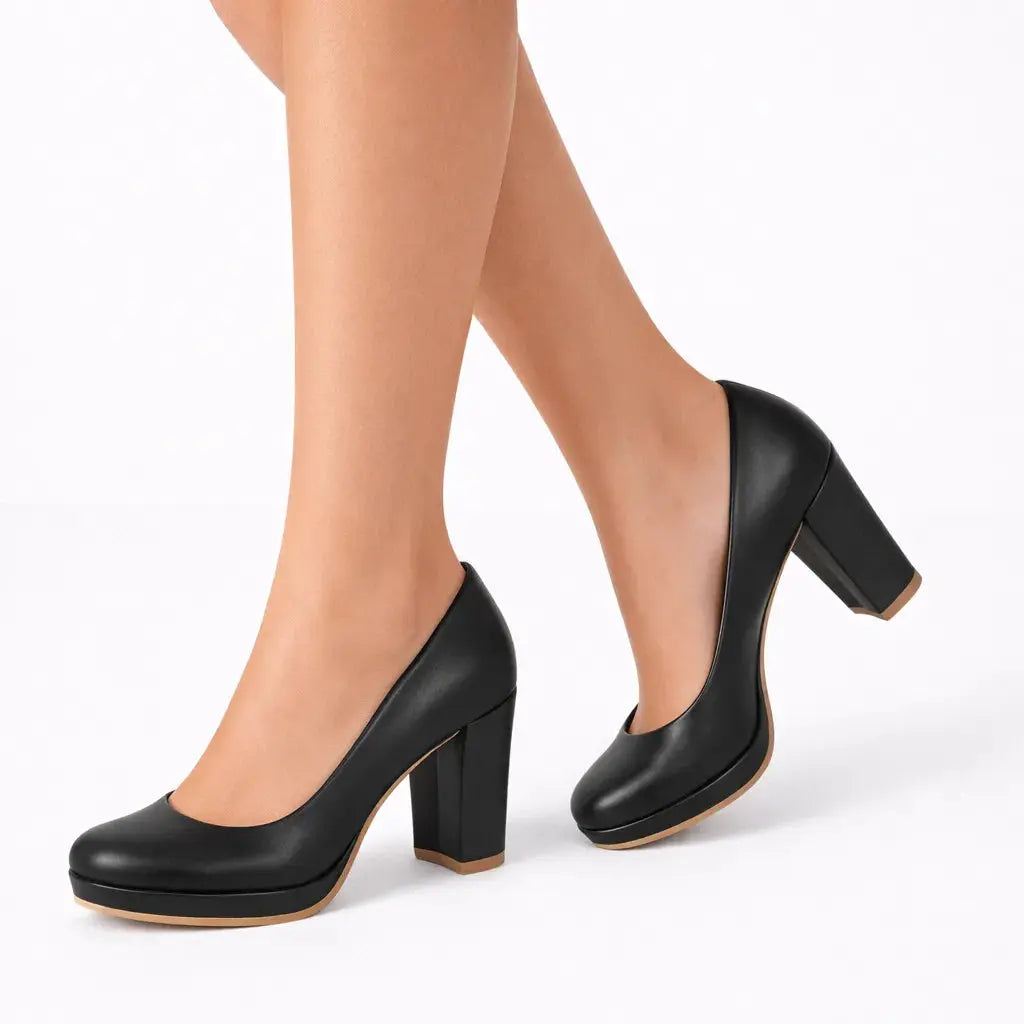 Siyah Topuklu Platform Ayakkabı MT-01 RUBRICA 