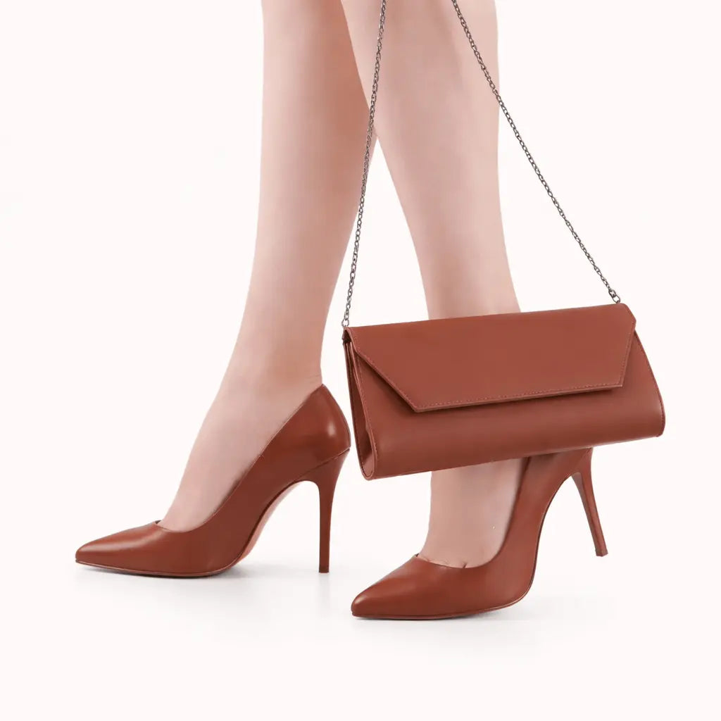 Taba Abiye Çanta Ayakkabı Kombin RA-021 RUBRICA 