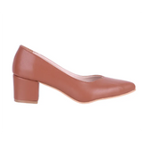 Taba Alçak Topuklu Ayakkabı RA-162