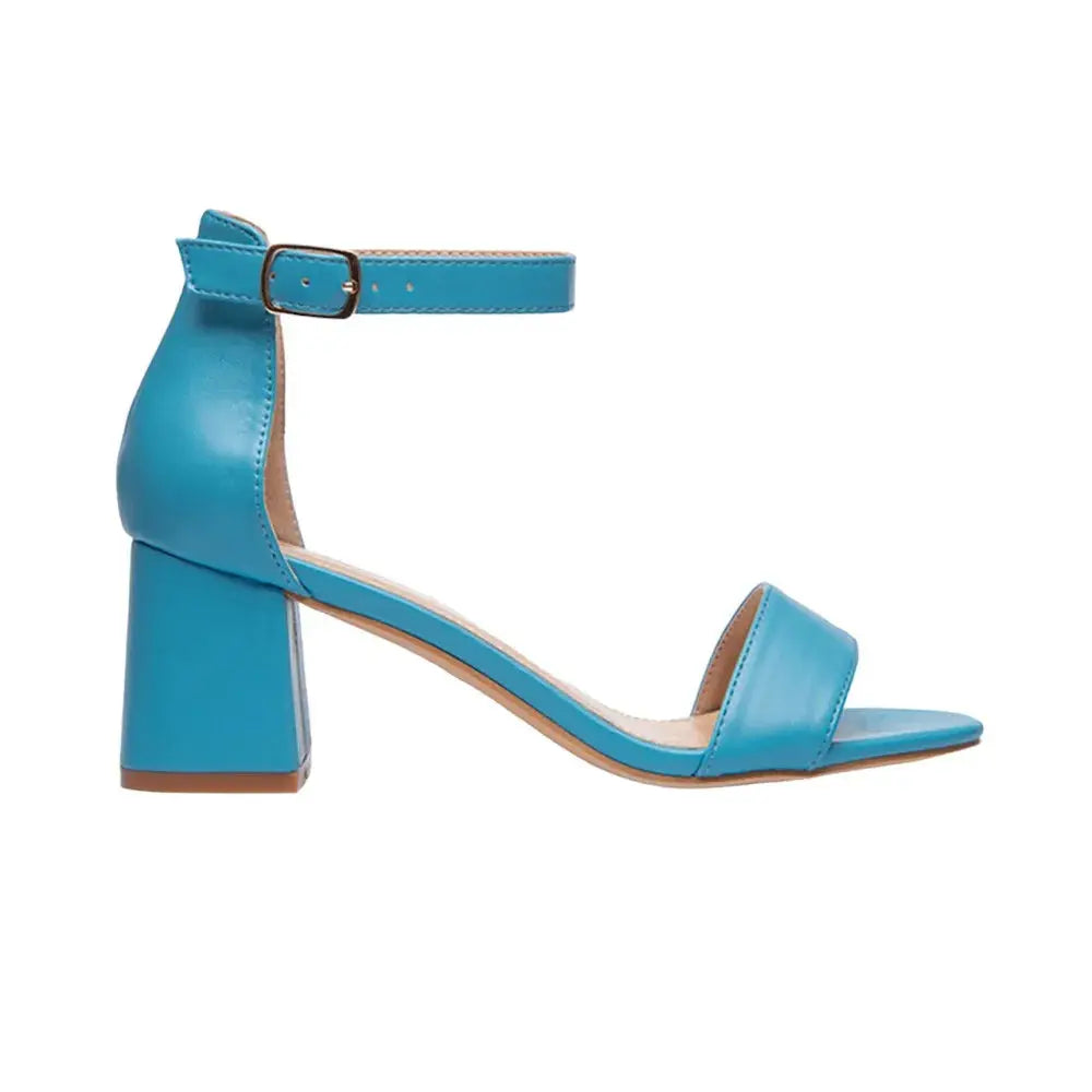 Turkuaz Tek Bant Topuklu Ayakkabı RA-155