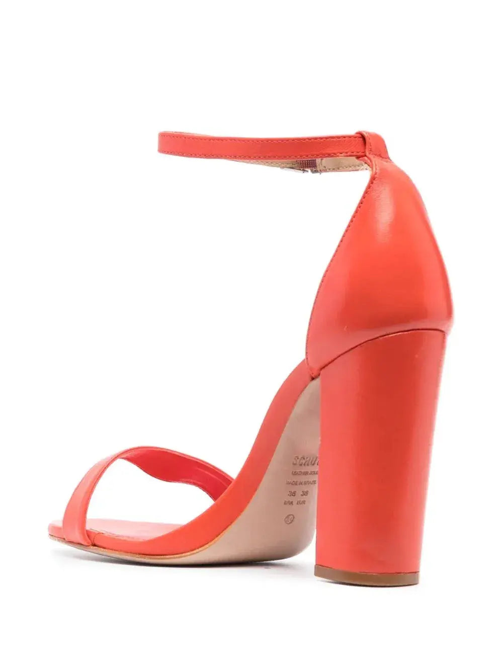 Turuncu Tek Bant Kalın Topuklu Ayakkabı MA-030