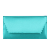 Yeşil Saten Topuklu Ayakkabı Çanta Set RA-023 RUBRICA 