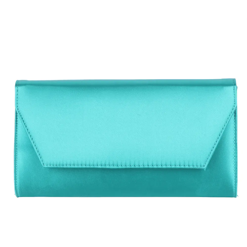 Yeşil Saten Topuklu Ayakkabı Çanta Set RA-023 RUBRICA 